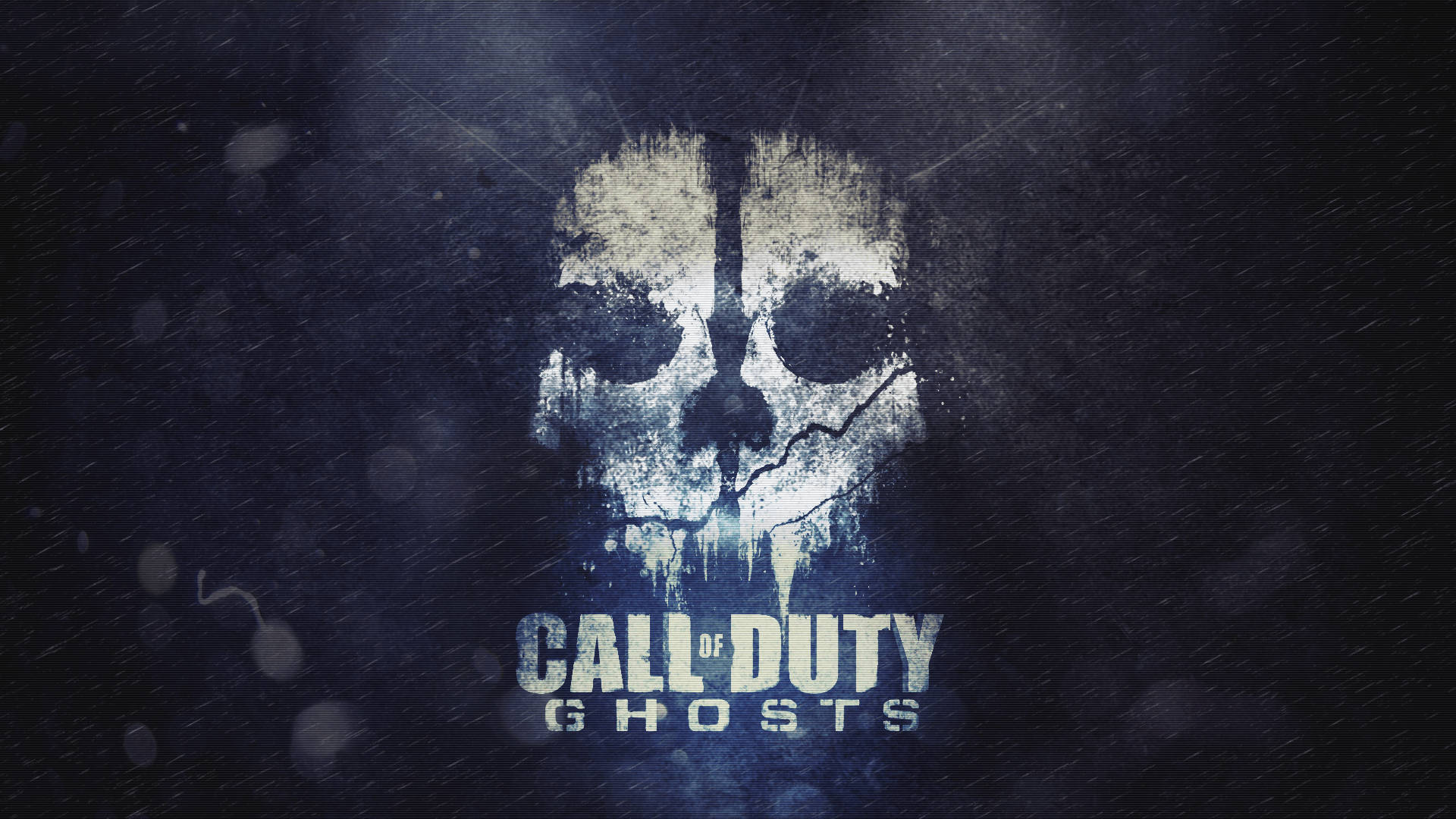 雨中帶骷髏嘅 Call of Duty Ghosts 標誌