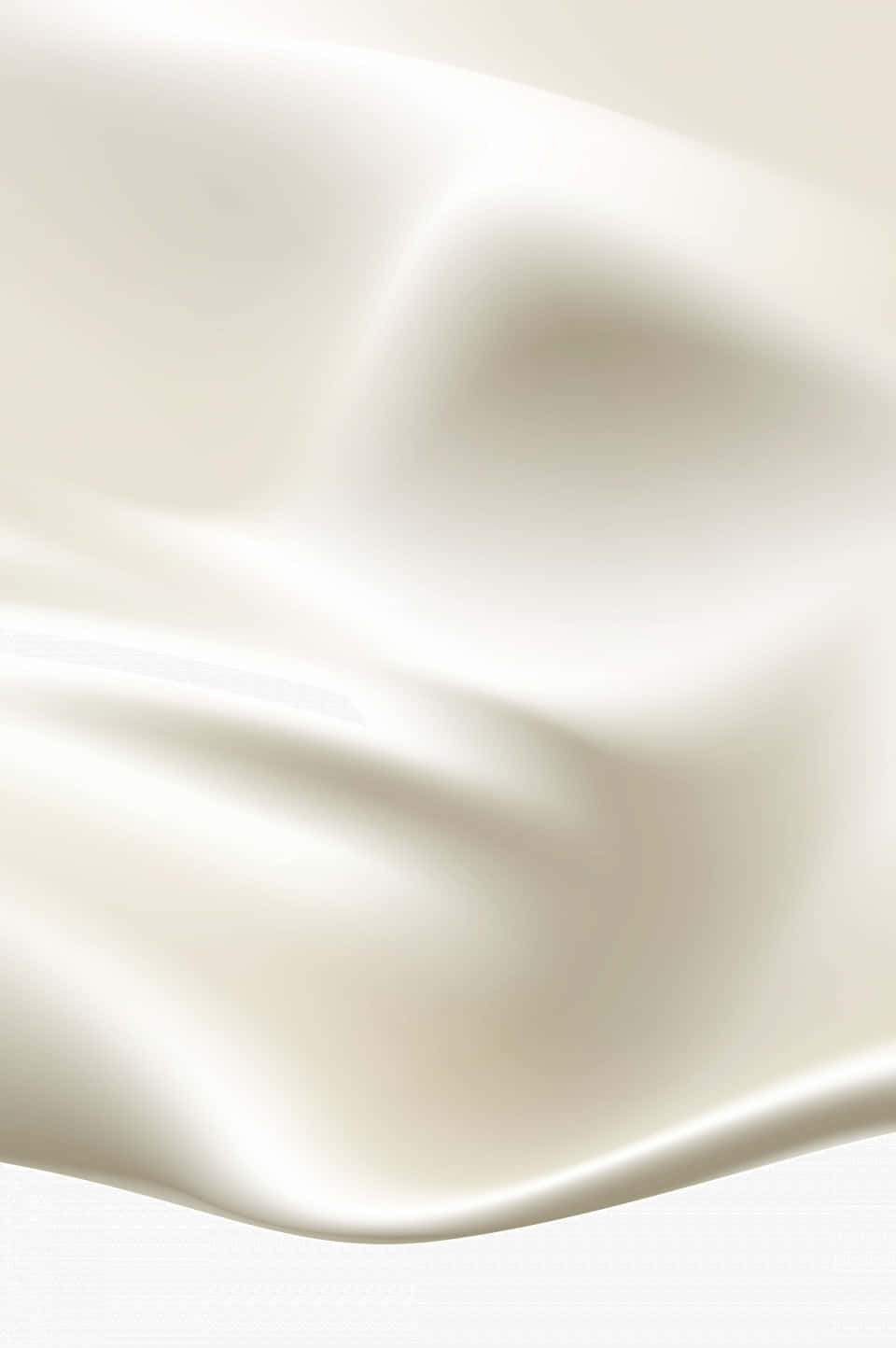 光澤白色絲綢背景 壁紙 — 白色絲綢布料流動的 close-up，帶有柔軟的摺痕和柔和的高光。