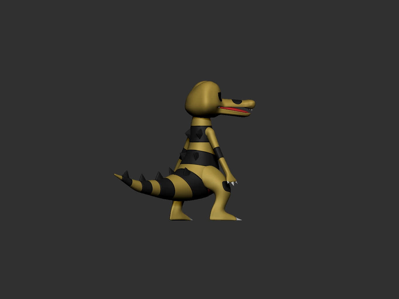 克羅可洛克3D背影 壁紙