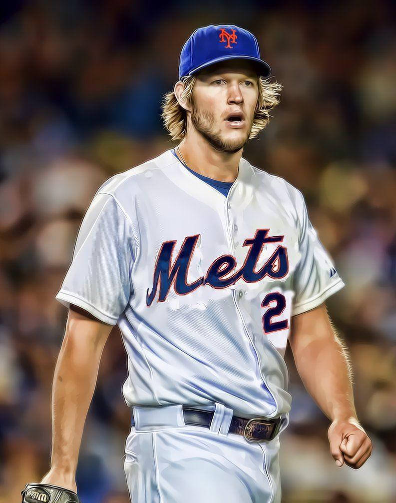夜間比賽中身穿大都會球衣的棒球選手