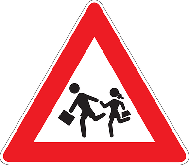 兒童過路標誌 壁紙