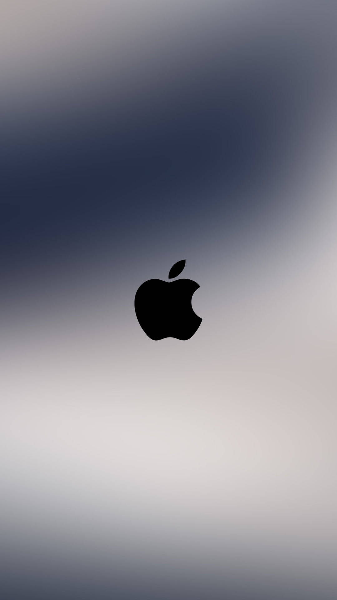 漸變背景上的黑色Apple標誌