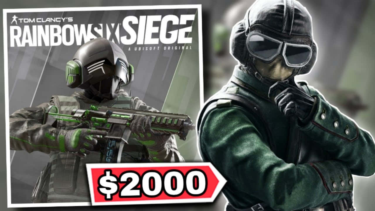 Rainbow Six Siege Jager 桌布 壁紙 — 兩位來自《湯姆克蘭西：虹彩六號：圍攻行動》的戰術幹員在 gritty 的城市背景下持槍擺姿勢。