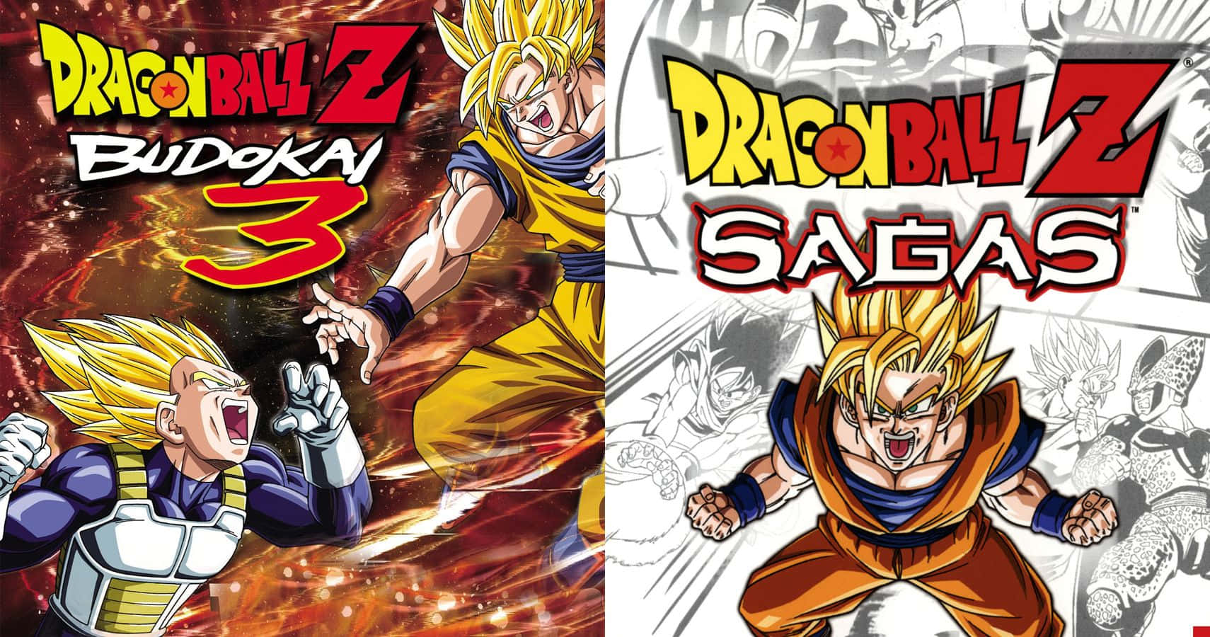 Dbz Video Games 桌布 壁紙 — 兩個動漫風格的龍珠Z角色在漫畫書背景下以火熱能量戰鬥。