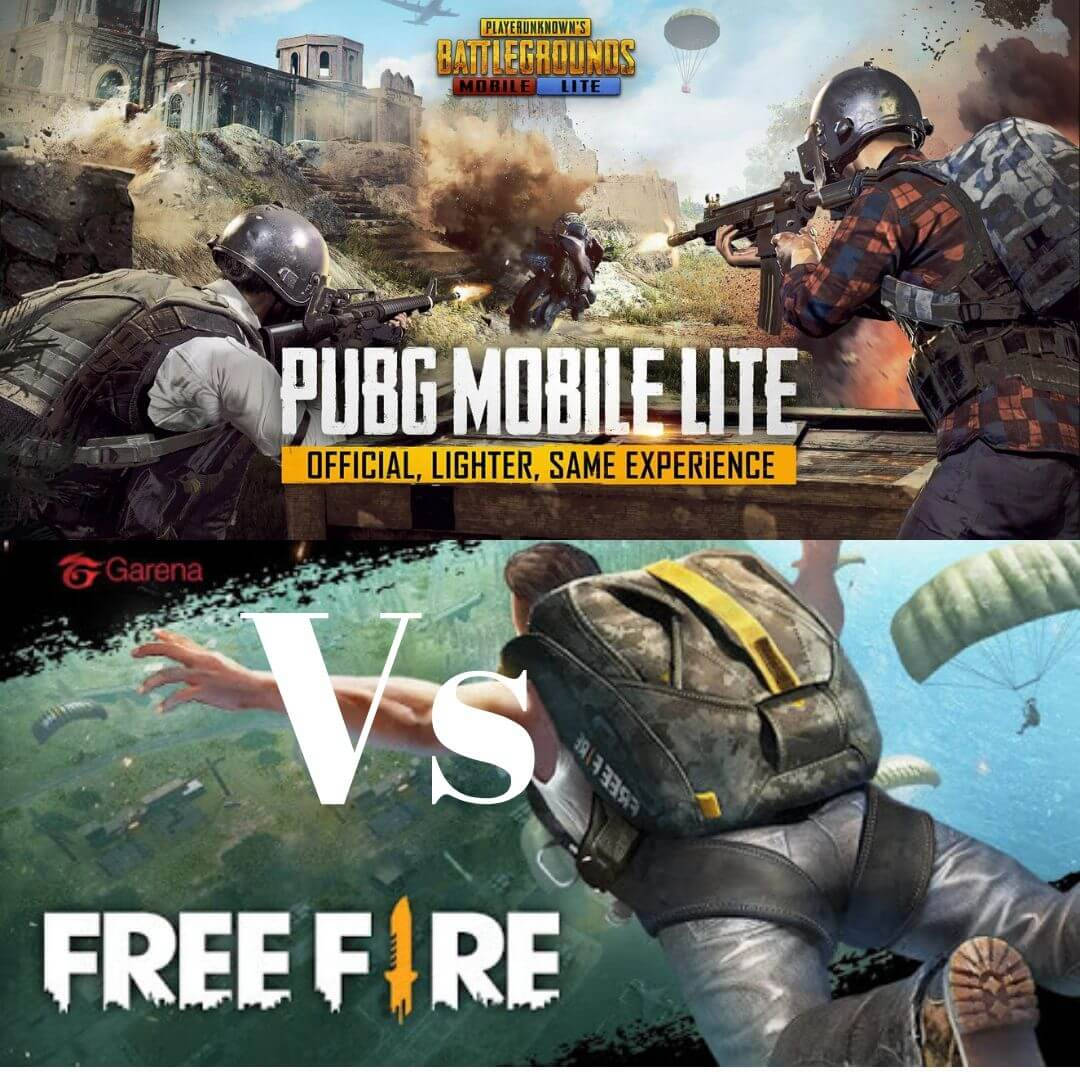 PUBG 桌布 壁紙 — 兩名身穿戰鬥裝備的士兵在爆炸中開火，同時一名跳傘者在下方的遊戲比較海報中下降。