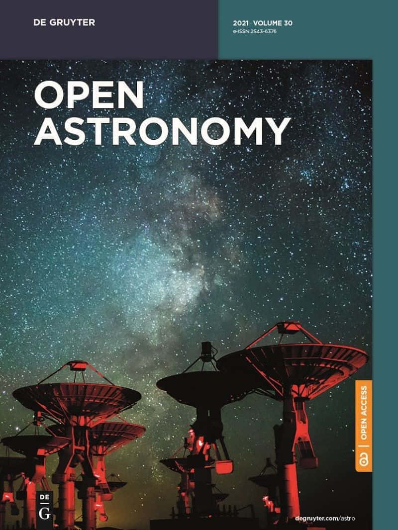 六座紅色天文台與星夜銀河的天文攝影 壁紙 — 剪影的電波望遠鏡在深邃的夜空下仰望充滿活力的星場和發光的銀河。