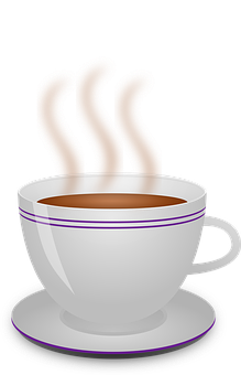 冒煙咖啡杯圖案 壁紙