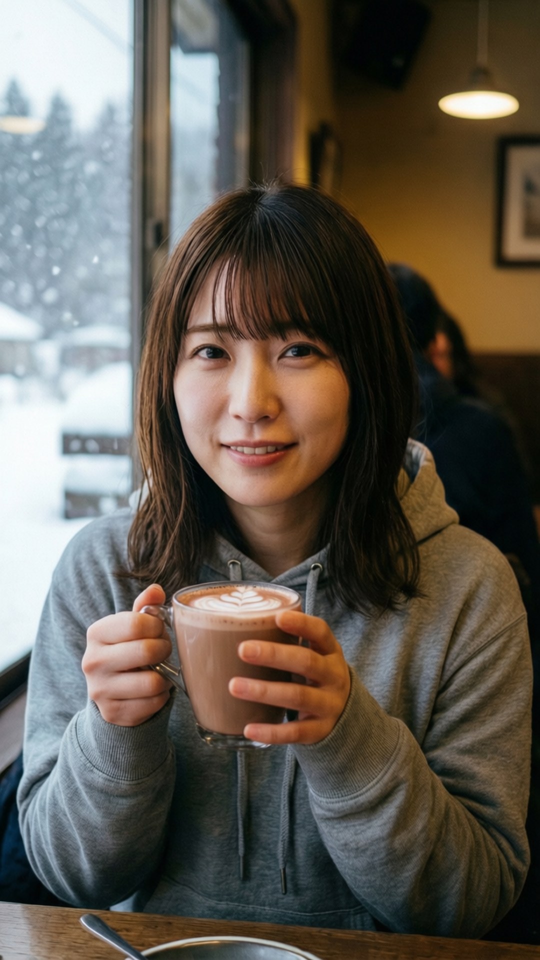 冬日咖啡廳麻衣 壁紙
