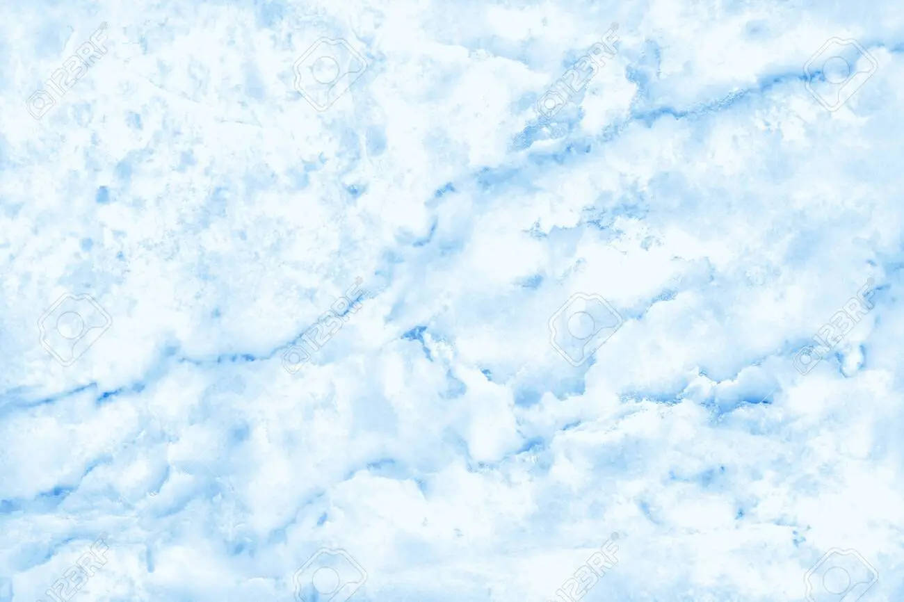 清涼藍白色調的蓬鬆雪地質感