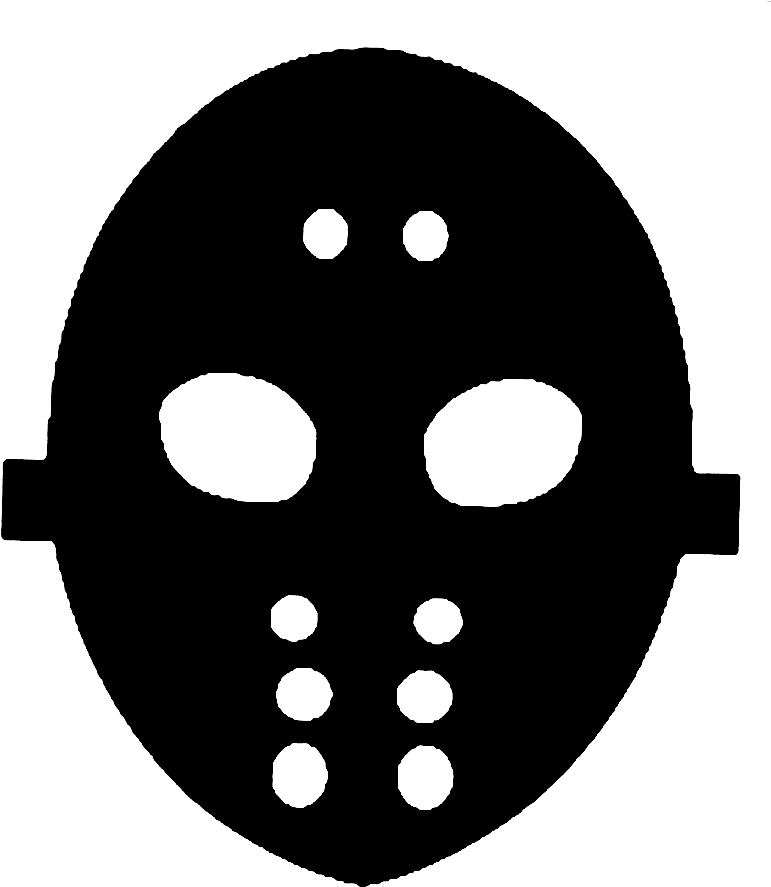 冰球守門員面罩剪影 壁紙