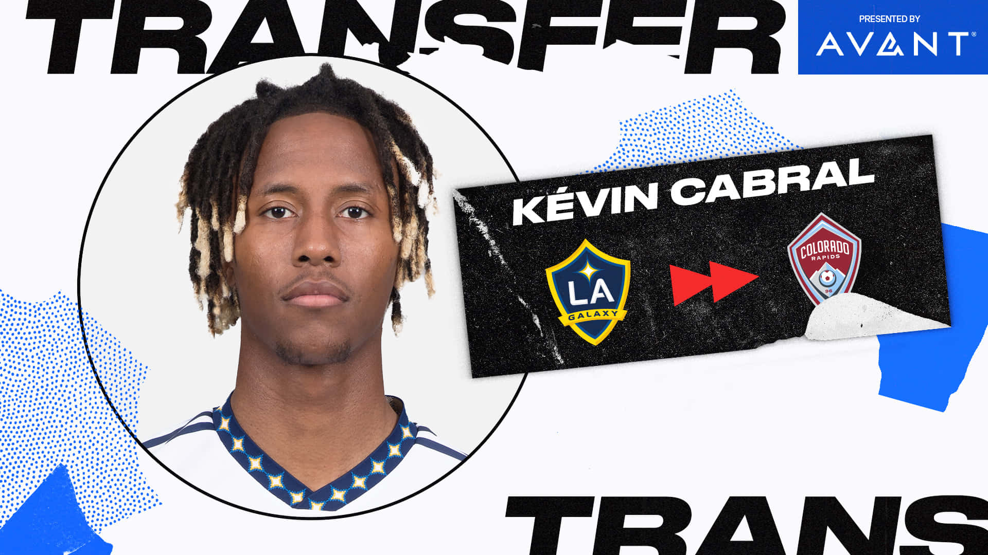 足球員Kévin Cabral從LA Galaxy轉會到Colorado Rapids。