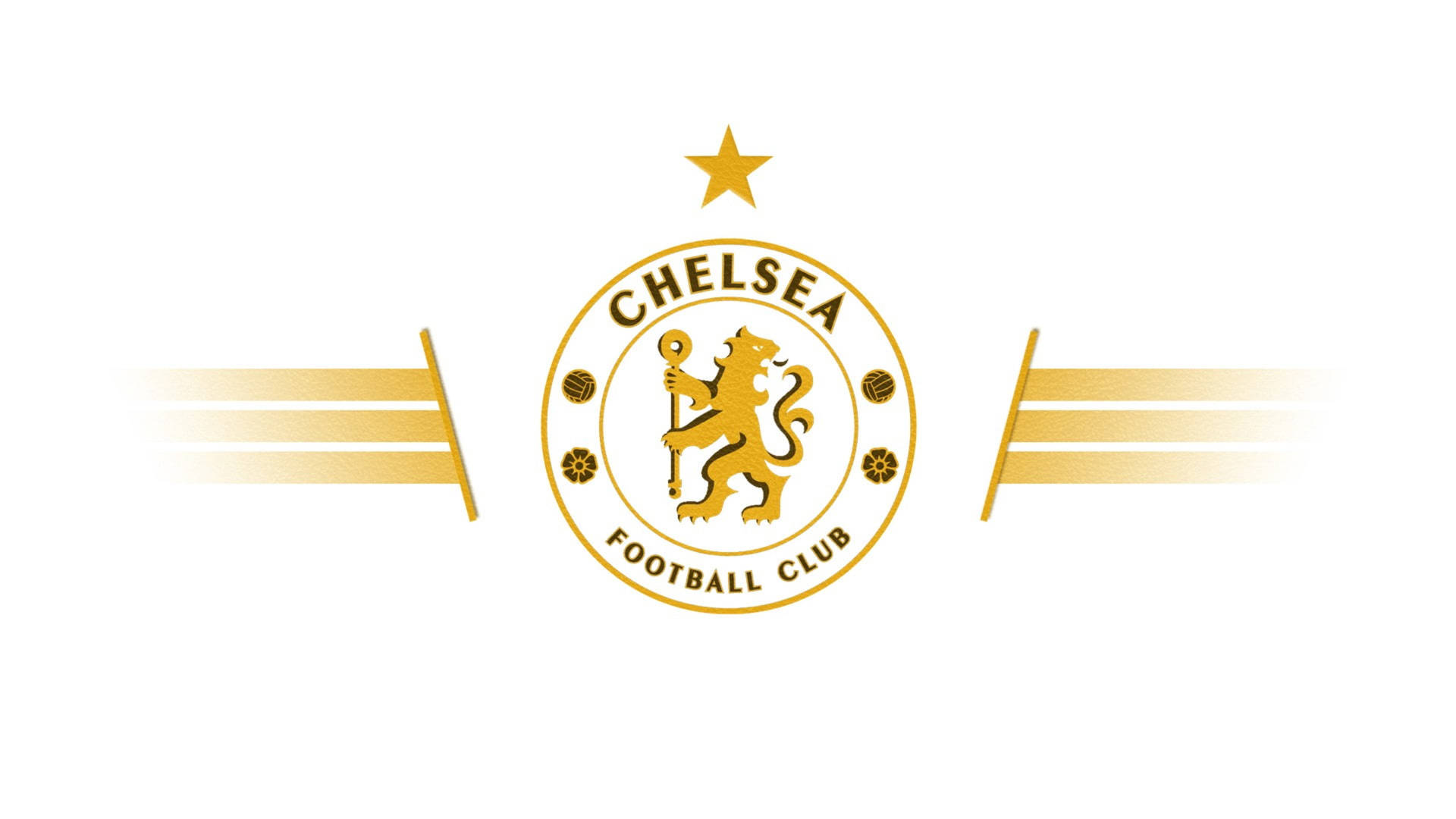 車路士足球會標誌，金色獅子和星星