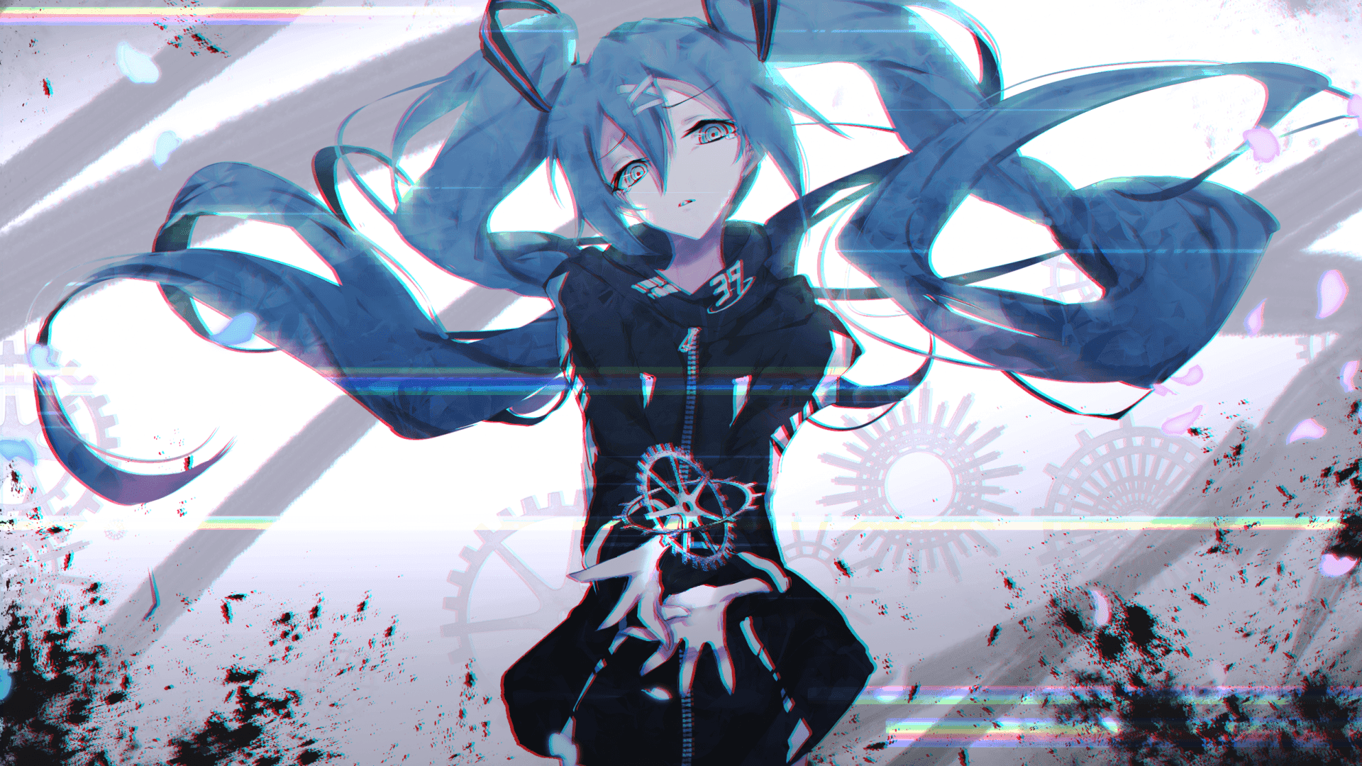 初音未來的音樂閃耀經典形象 壁紙