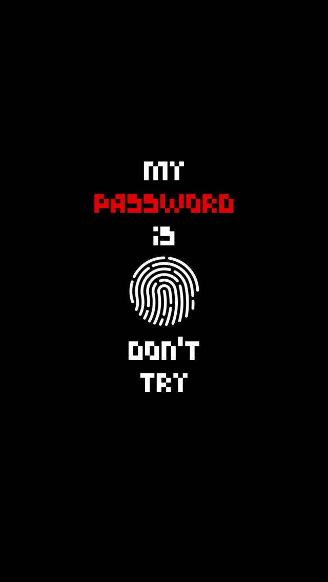 像素藝術警告密碼是指紋 don't try