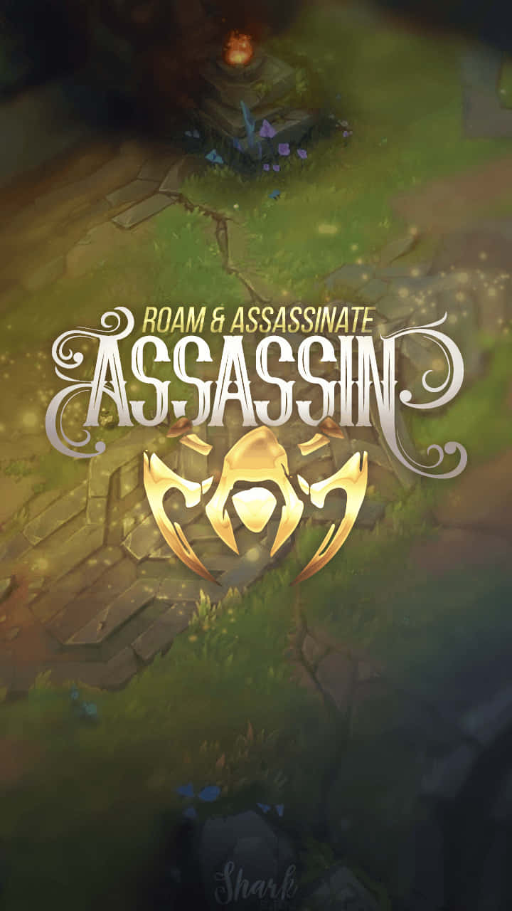 「Assassin」遊戲標題畫面，帶有發光蘑菇和石徑。