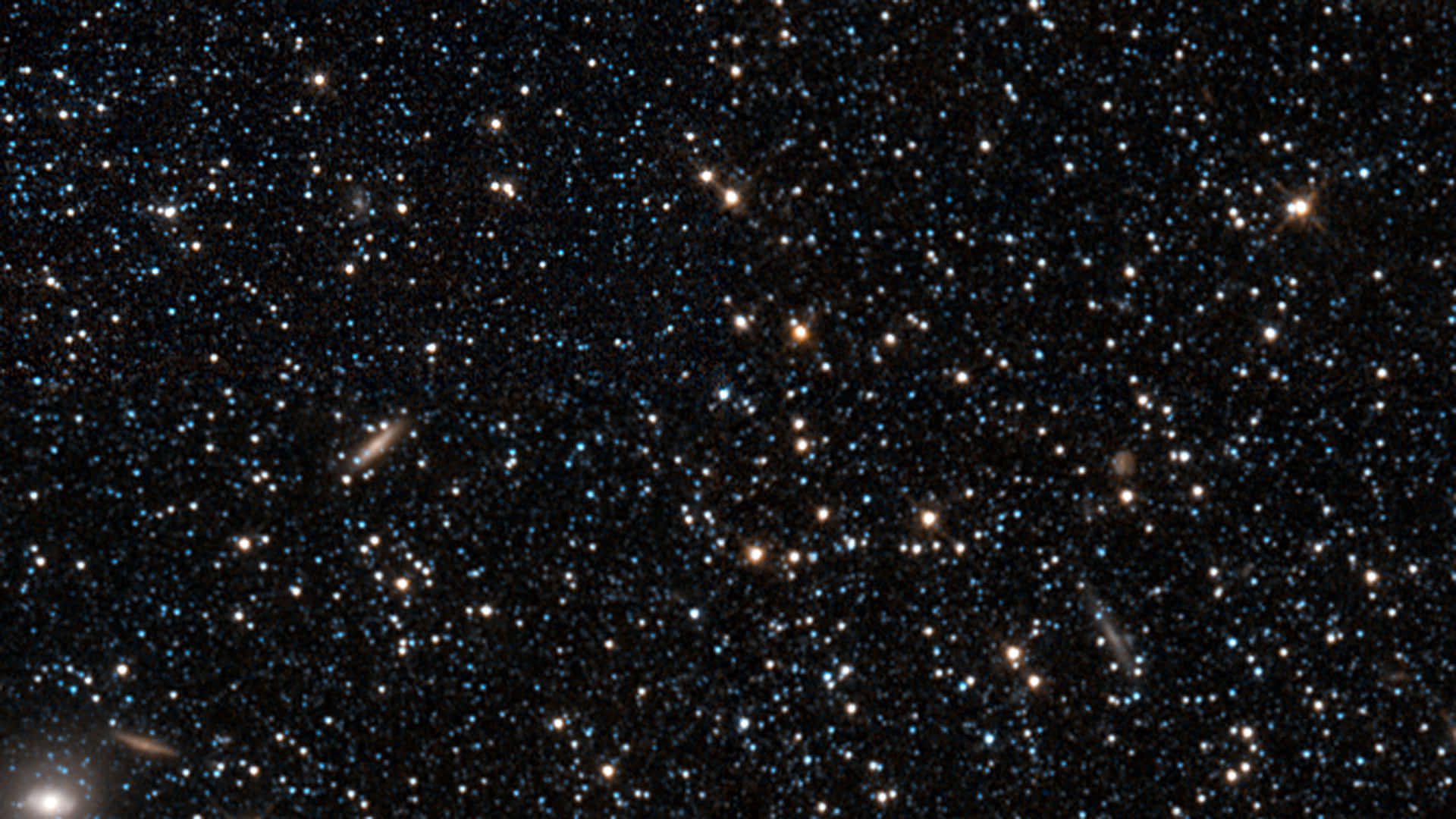 充滿恆星和遙遠星系的深邃太空