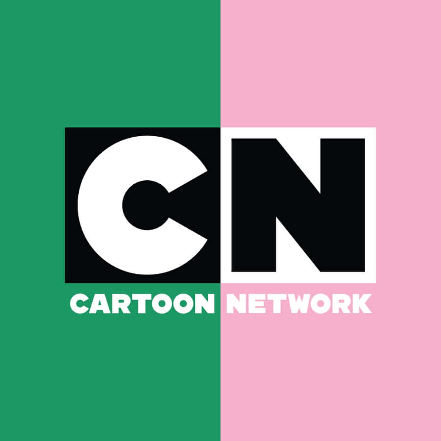 綠色和粉紅色背景上的 Cartoon Network 標誌