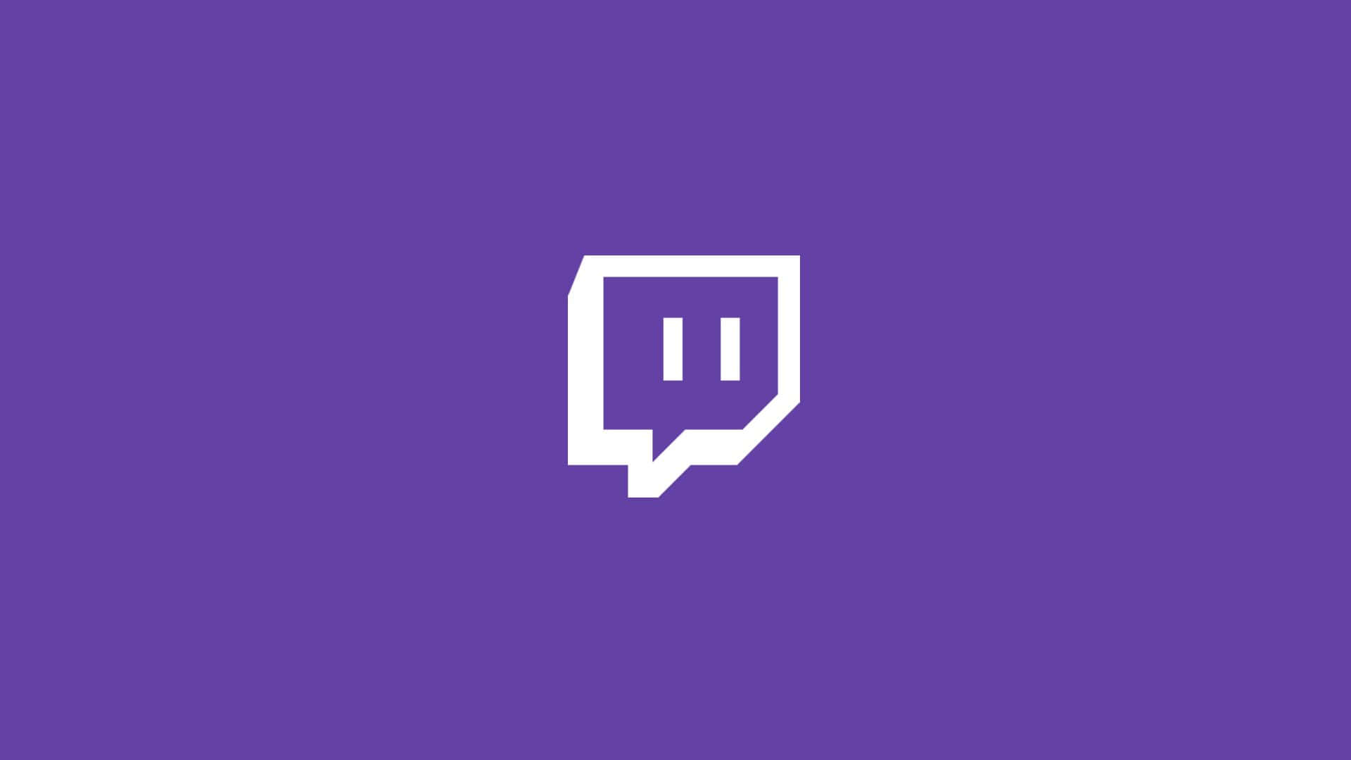 紫色背景上的 Twitch 標誌圖標