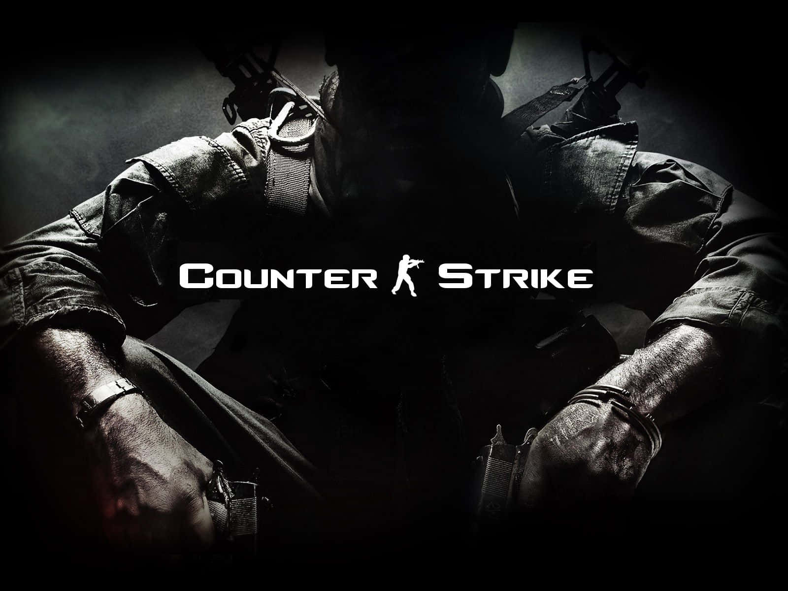 穿著戰術裝備的士兵手持武器，帶有Counter Strike標誌