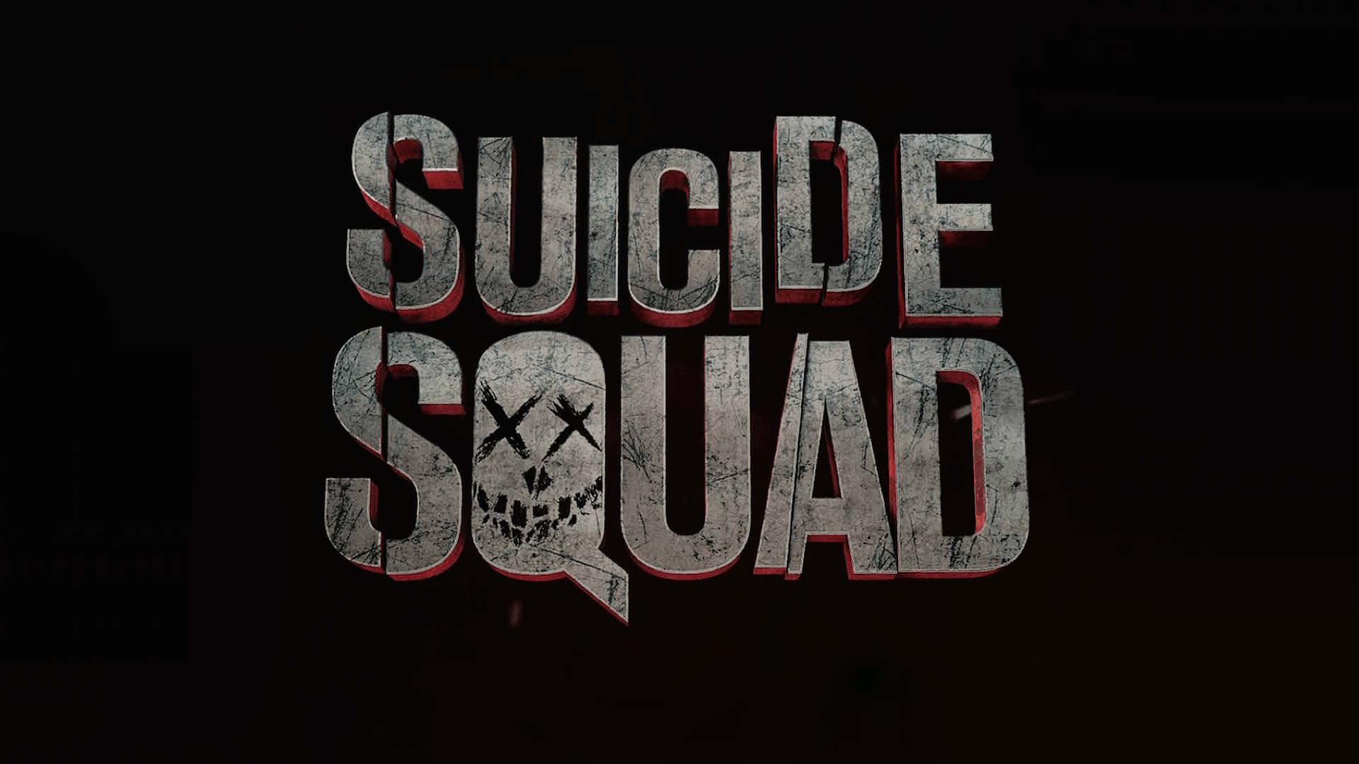 深色背景上 A 字入面有骷髏頭嘅 Suicide Squad 標誌