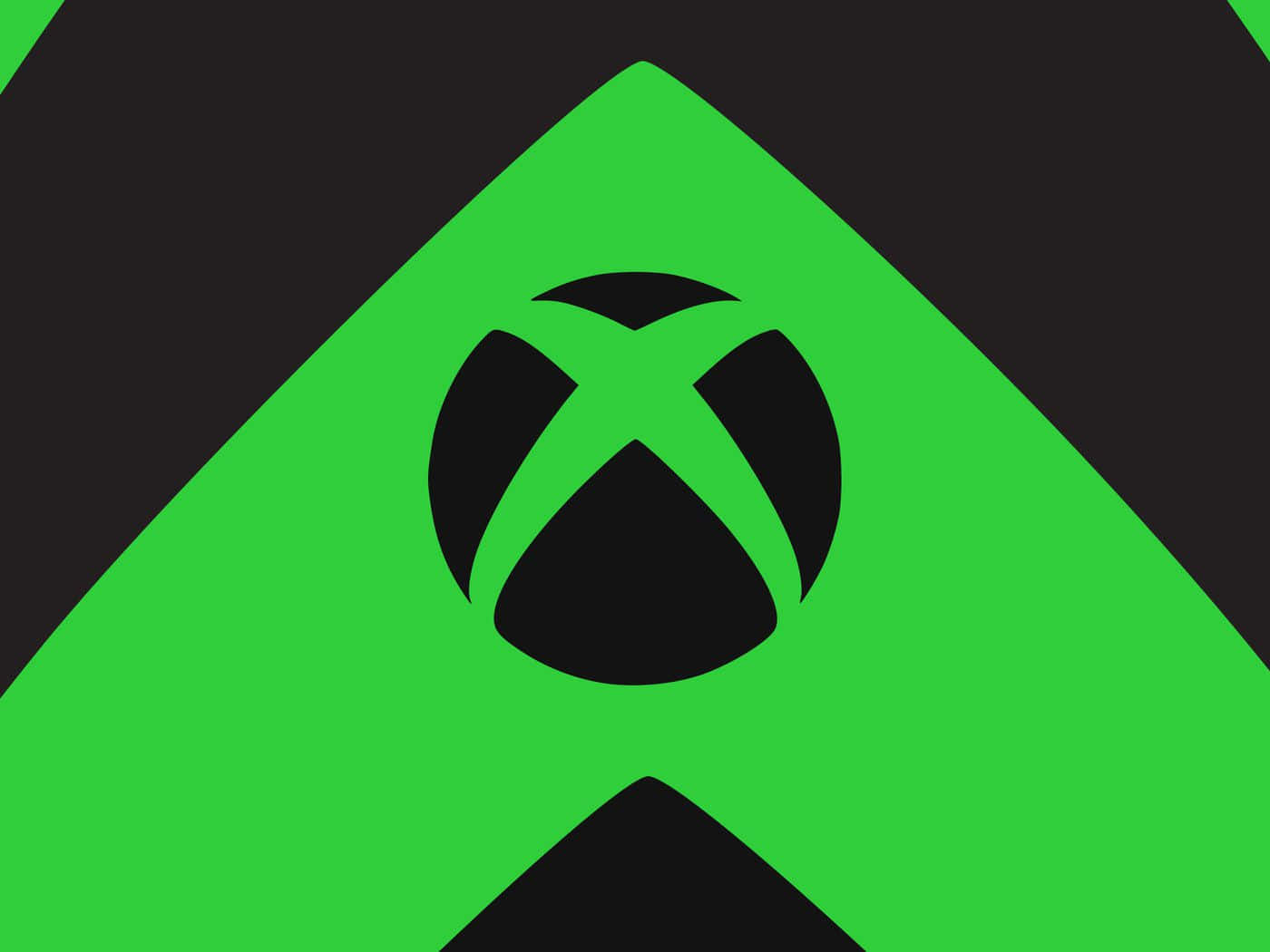 綠色和黑色幾何設計的Xbox標誌