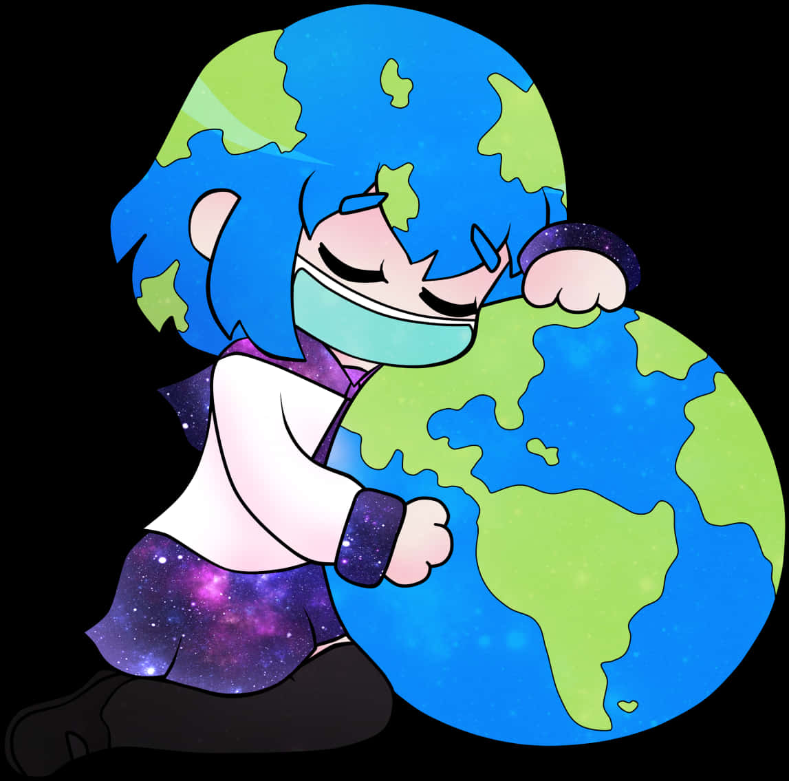 動感地球擁抱 壁紙