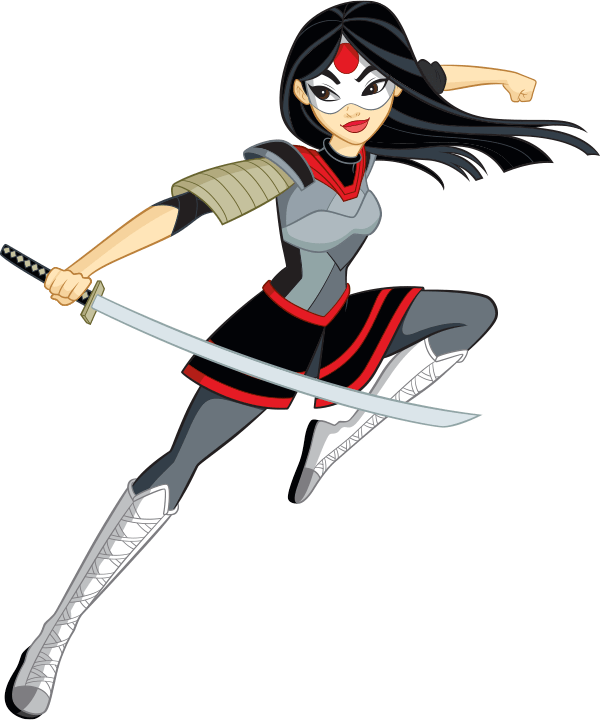動感女武士持刀 壁紙