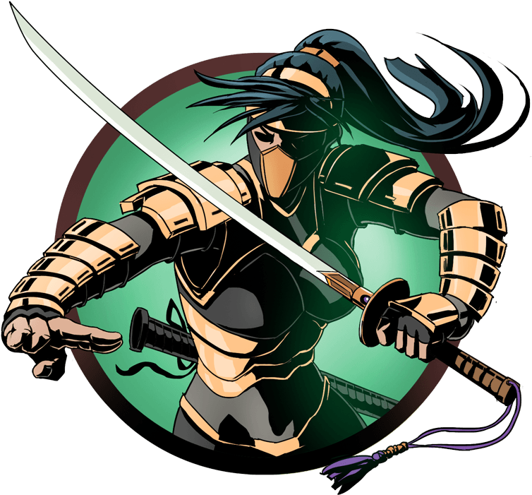 動感忍者武士持刀 壁紙