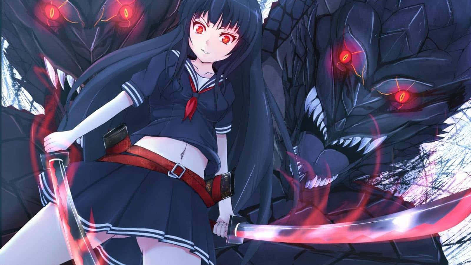動漫惡魔背景 壁紙