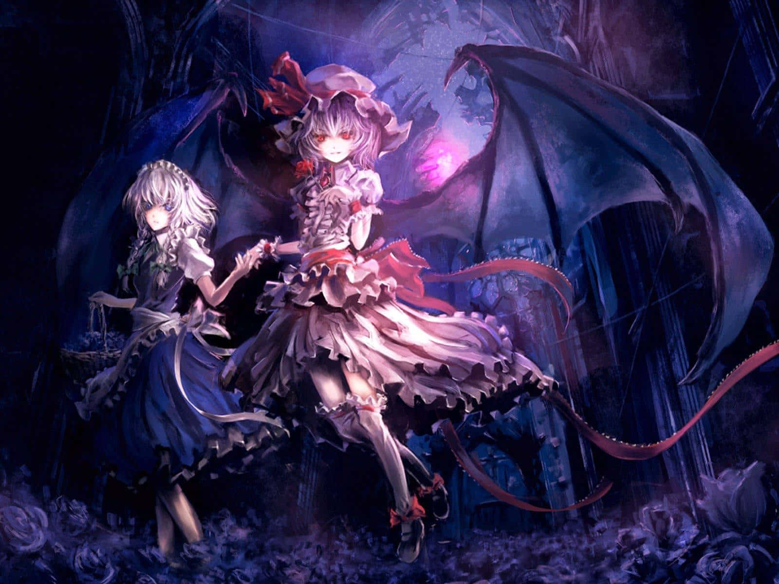 動漫惡魔背景 壁紙