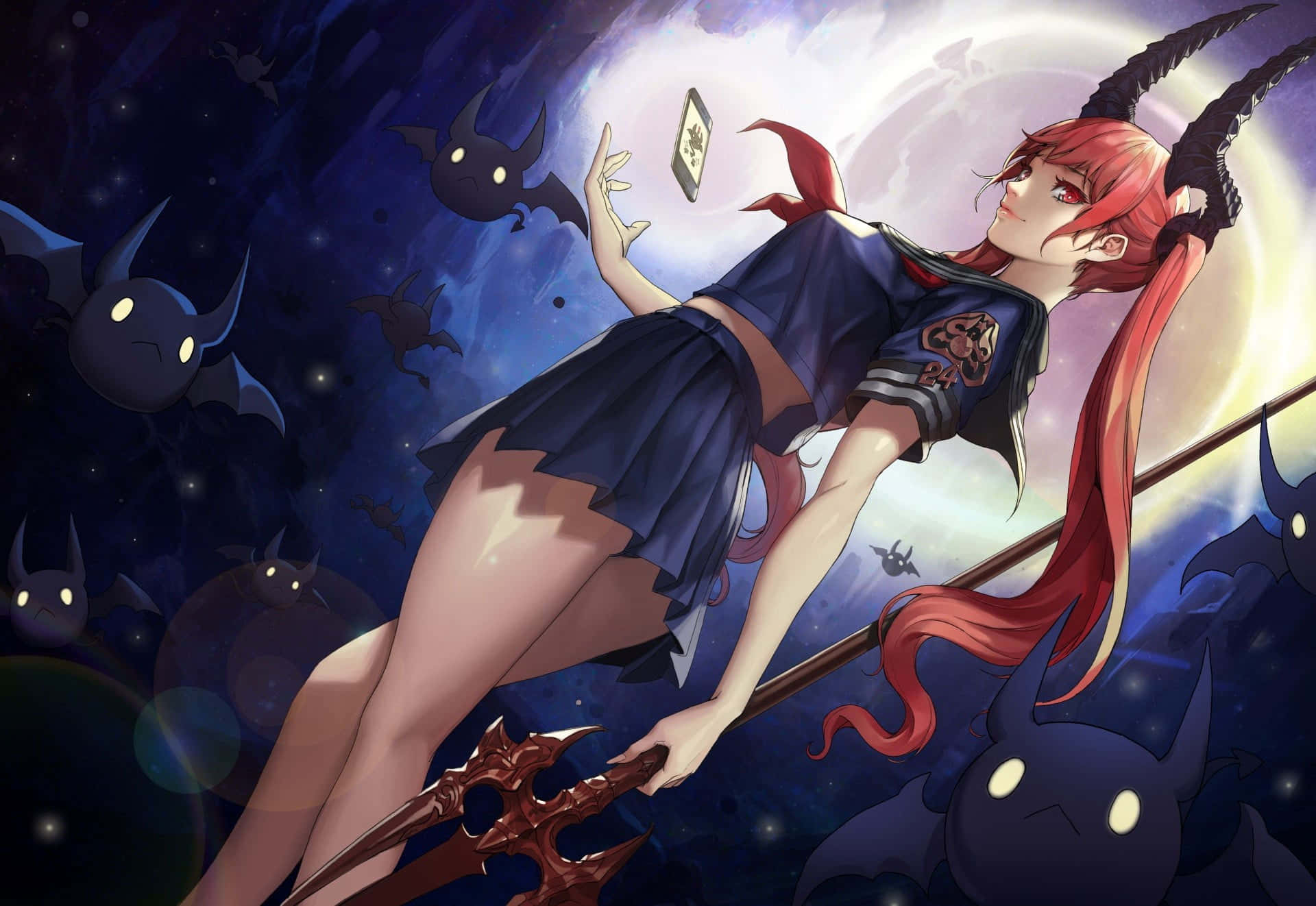 動漫惡魔背景 壁紙
