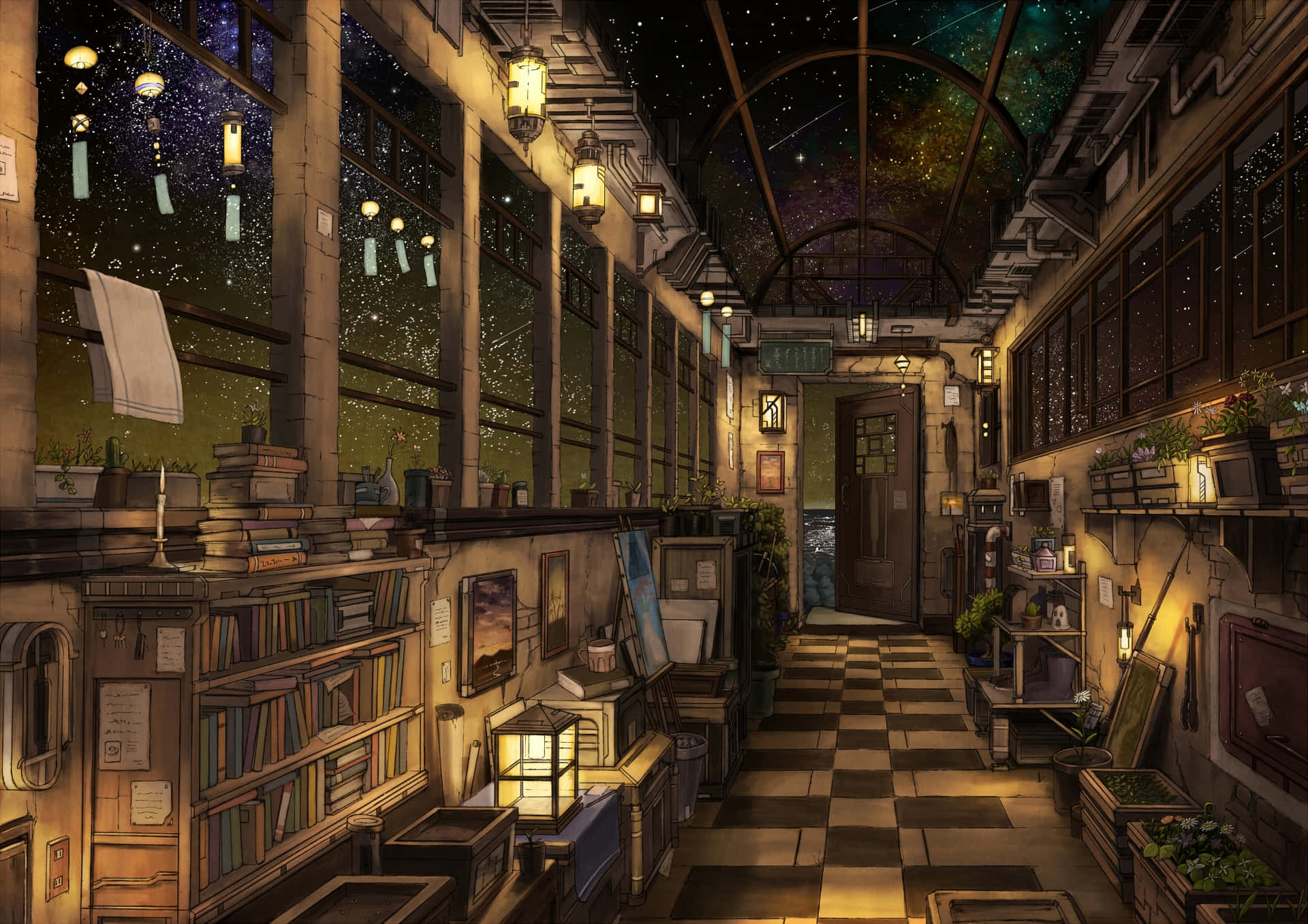 動漫房間背景 壁紙