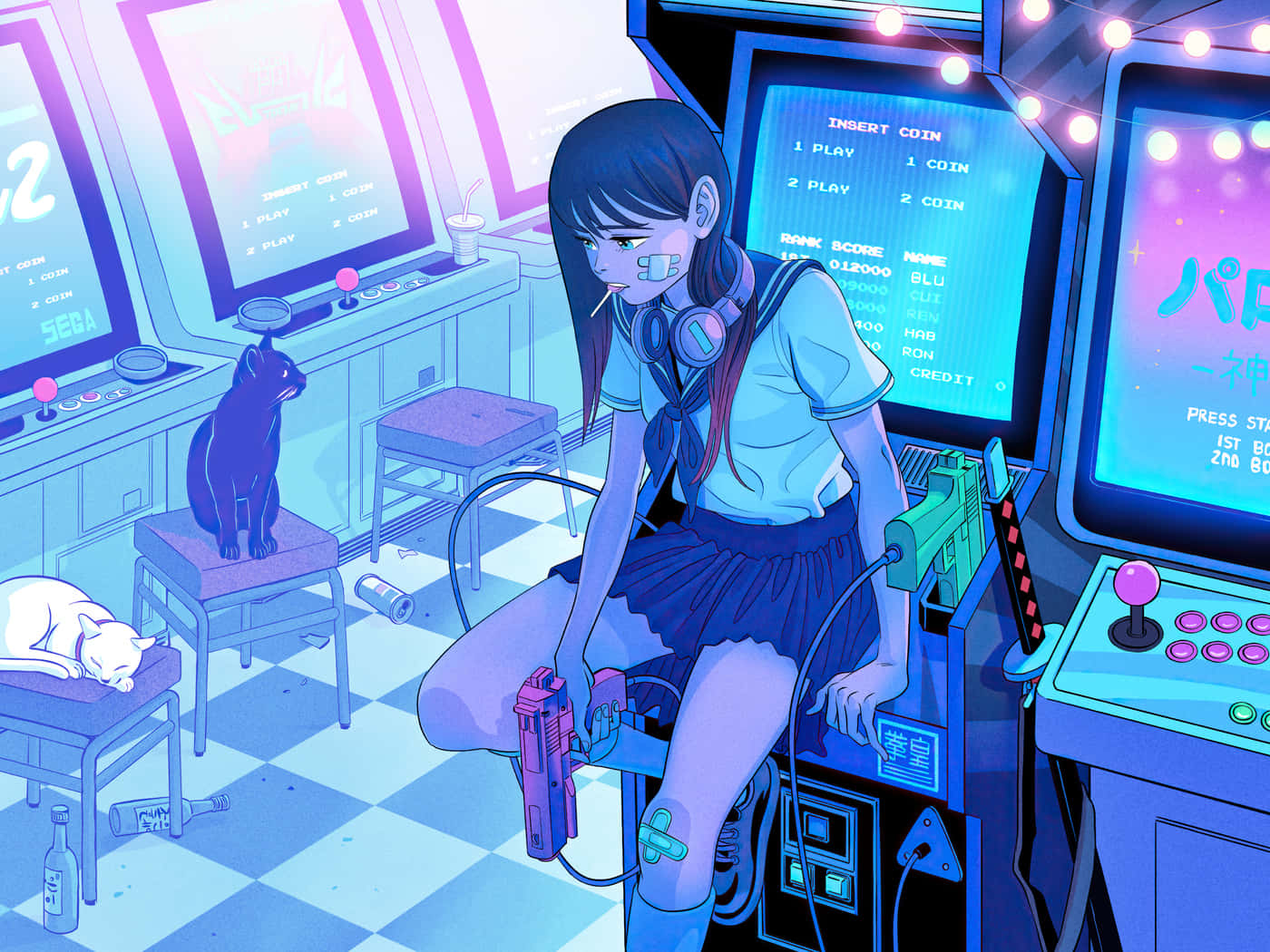 動漫美學背景 壁紙