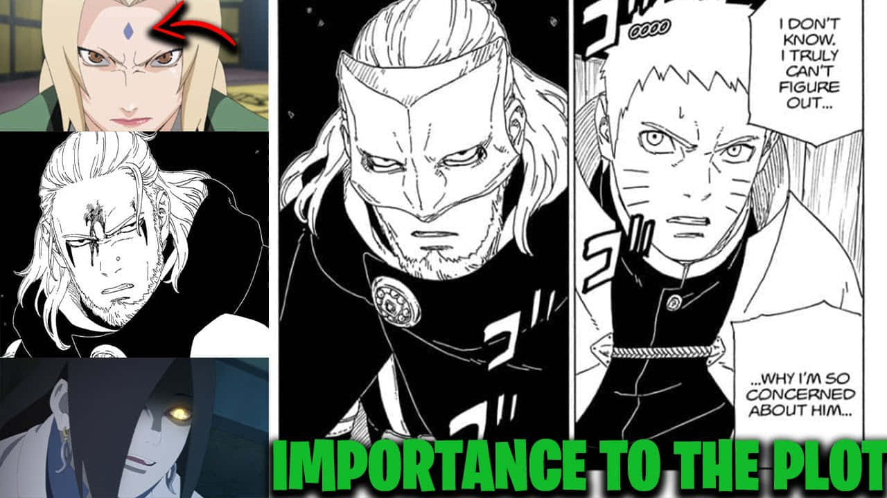 Legendary Sannin 桌布 壁紙 — 動漫角色表情強烈、漫畫面板戲劇化、展現情感衝突的拼貼畫。