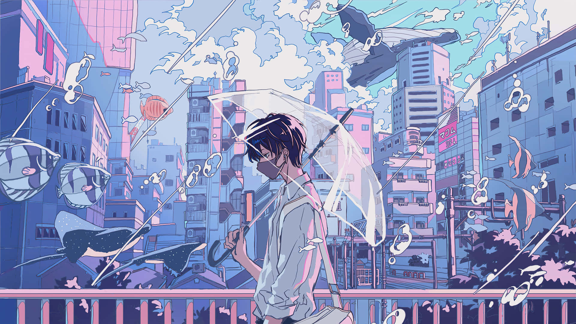 動漫風格背景