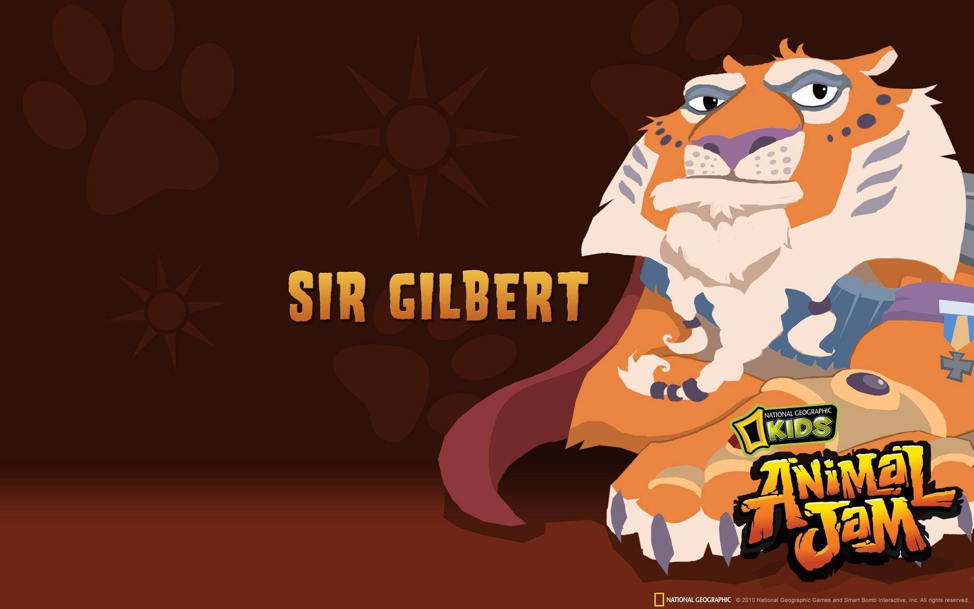 來自遊戲 Animal Jam 的卡通老虎騎士，名叫吉爾伯特爵士。