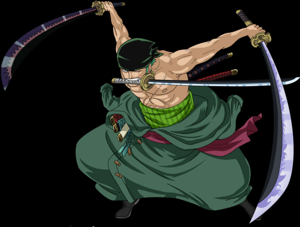 動畫劍士三刀流架勢 — 索隆 壁紙