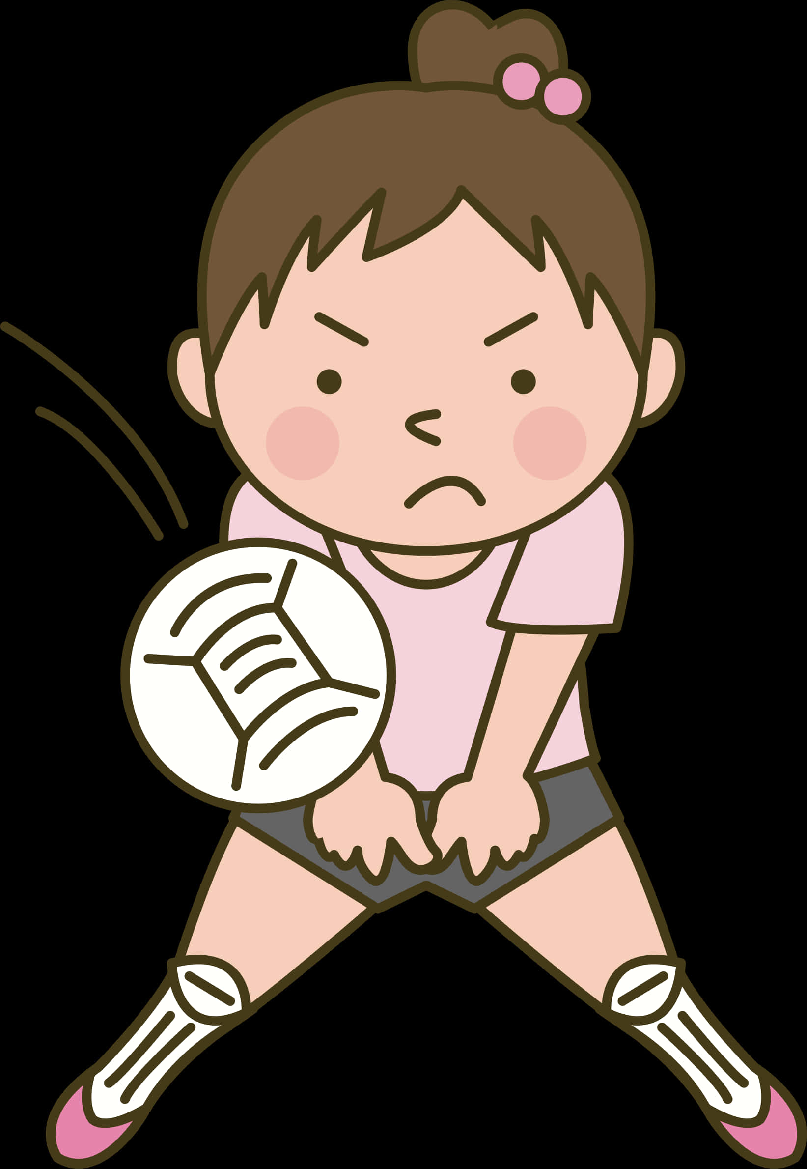 動畫排球運動員準備姿勢 壁紙