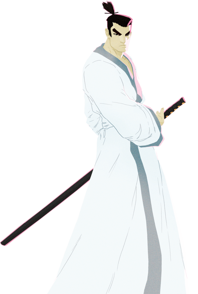 動畫武士姿勢