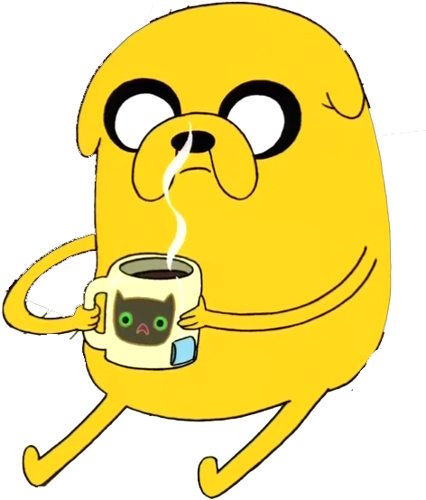 動畫角色拿着咖啡杯 壁紙