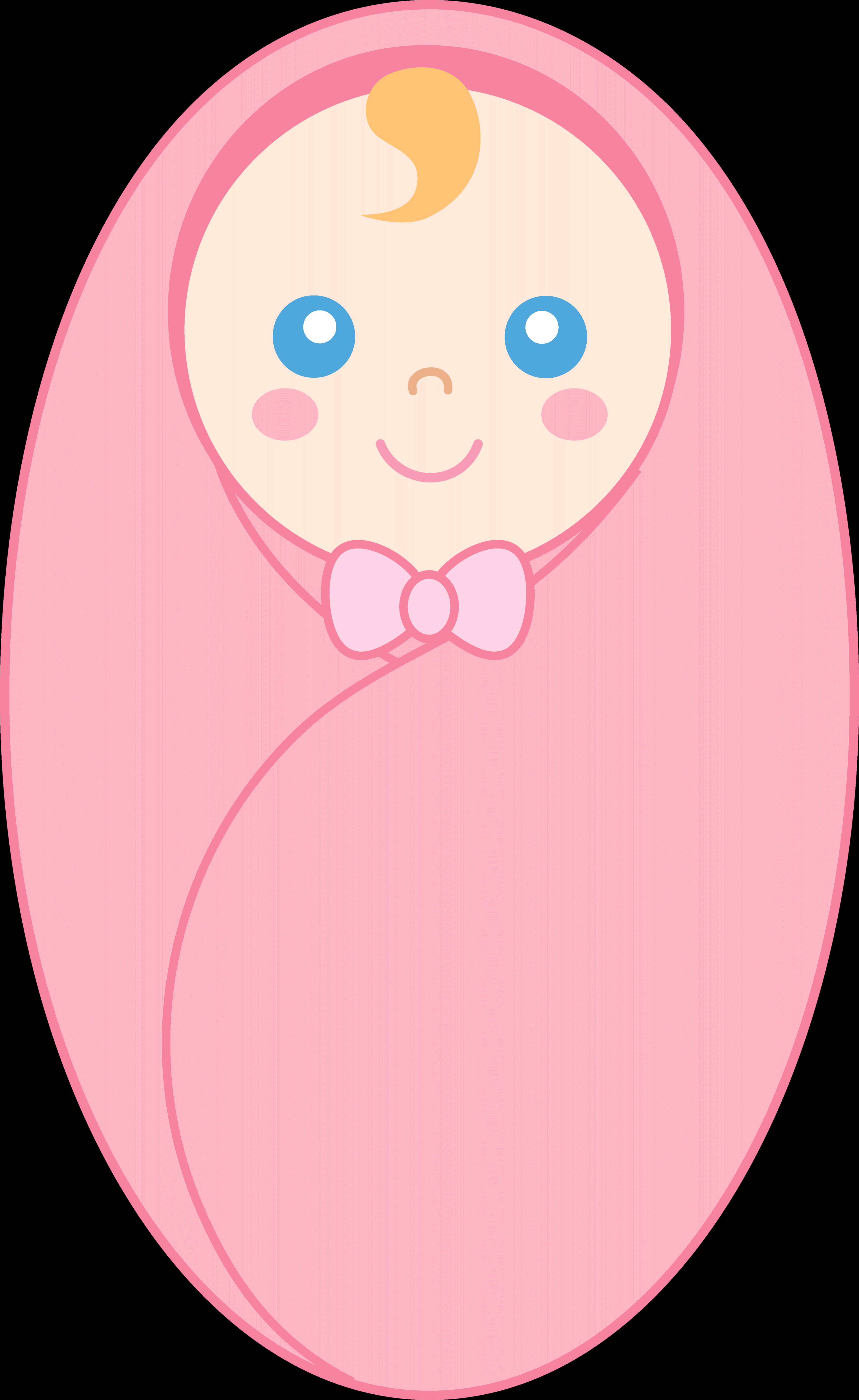 包被嬰兒卡通插畫 壁紙