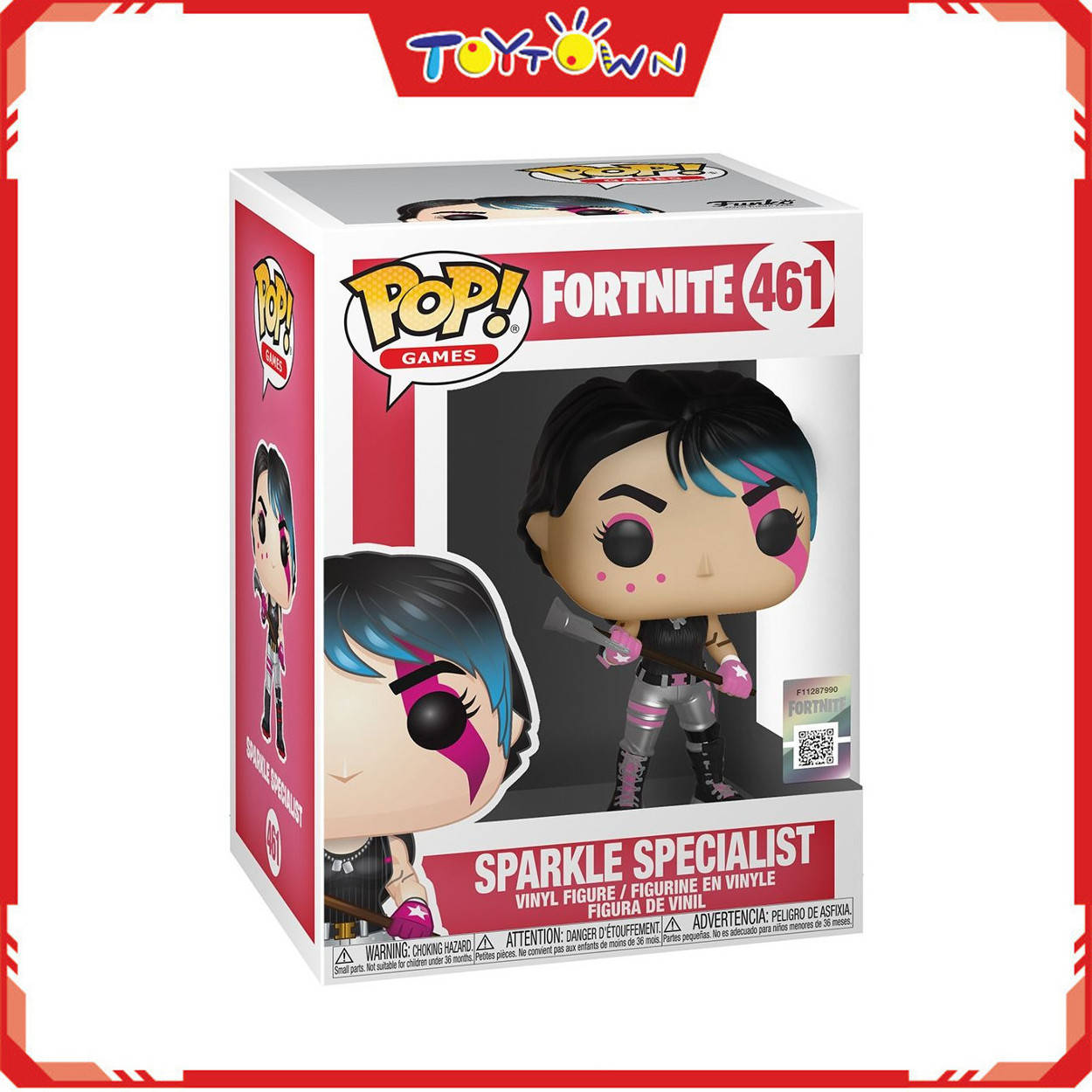 Funko Pop Fortnite Sparkle Specialist 塑膠公仔，連零售包裝。