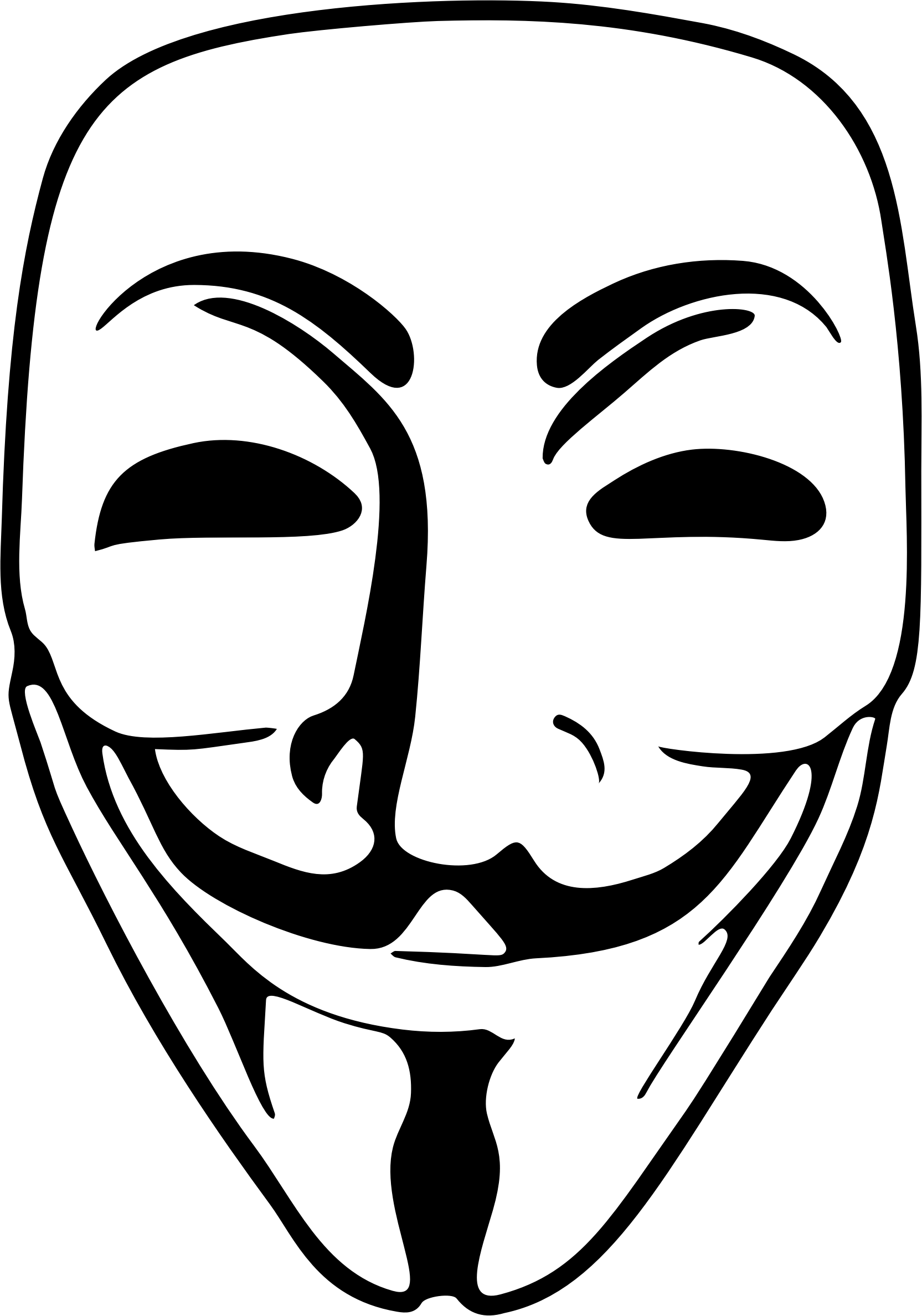 匿名面具圖形設計
