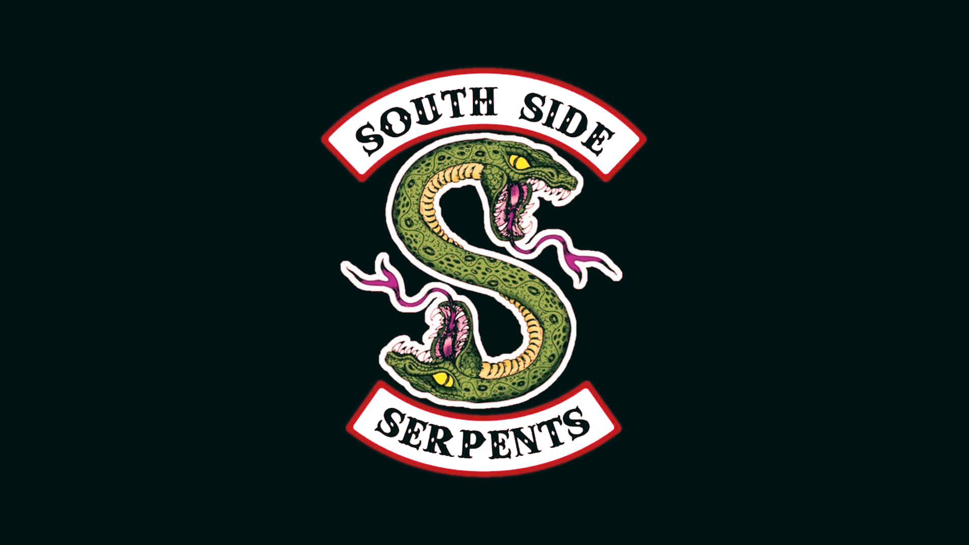 South Side Serpents 團隊標誌，以綠色蛇形成S形。