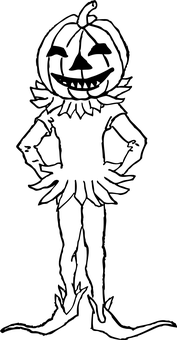 南瓜黑底壁紙