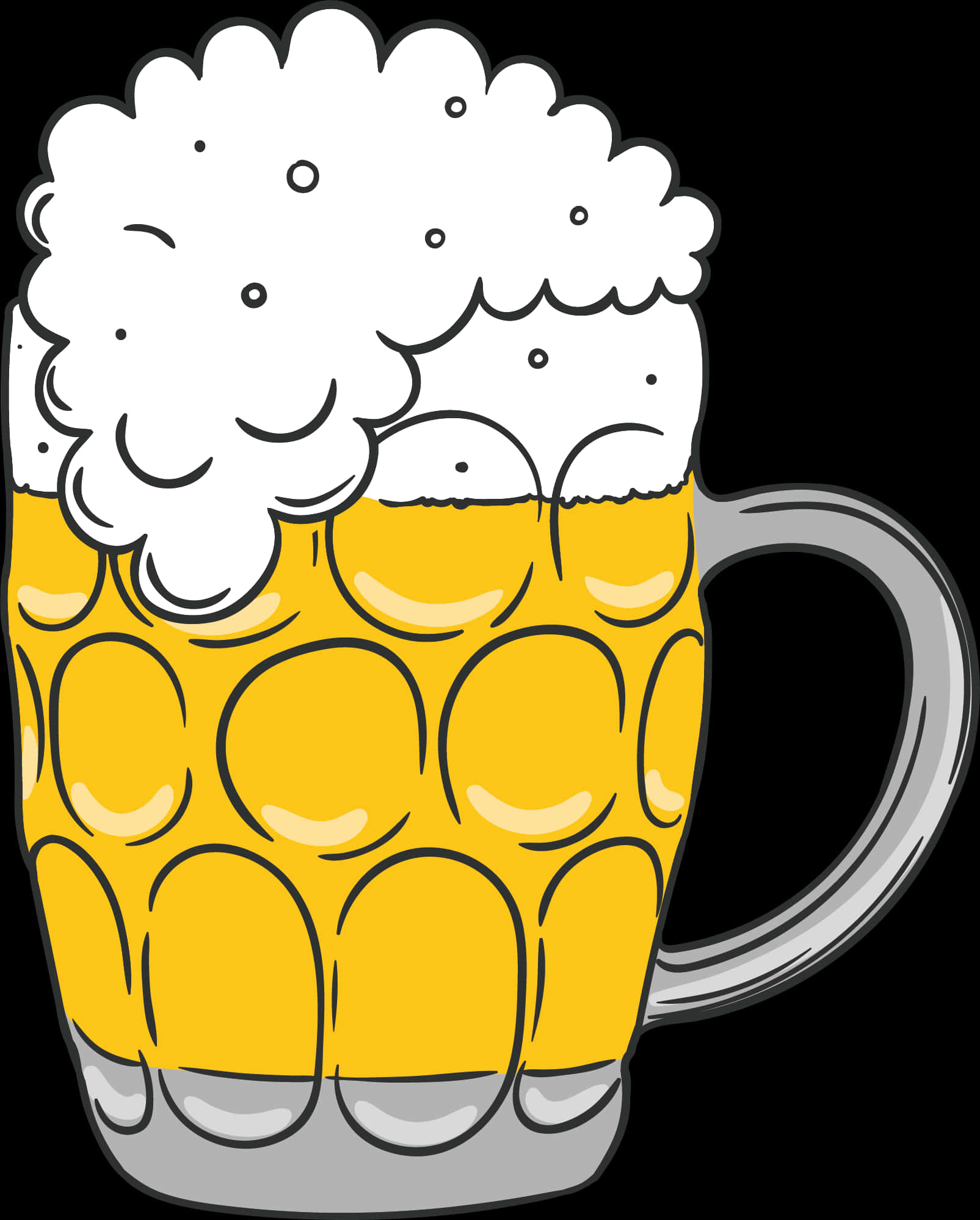 卡通啤酒杯插圖 壁紙