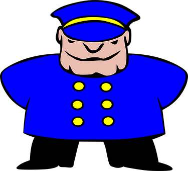 卡通警察插畫 壁紙