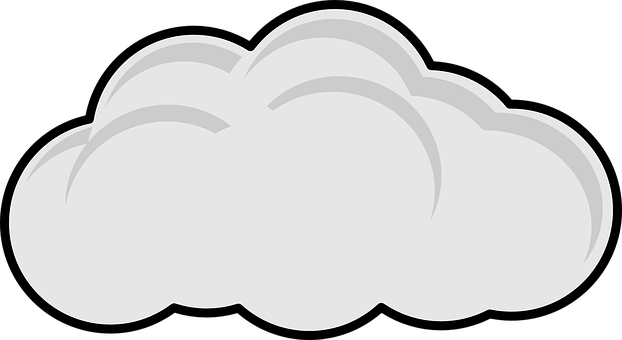 卡通雲向量插圖 壁紙