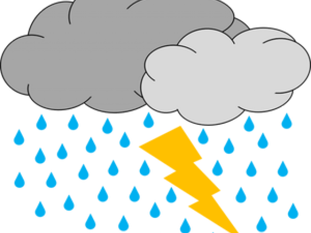 卡通雷暴插畫 壁紙