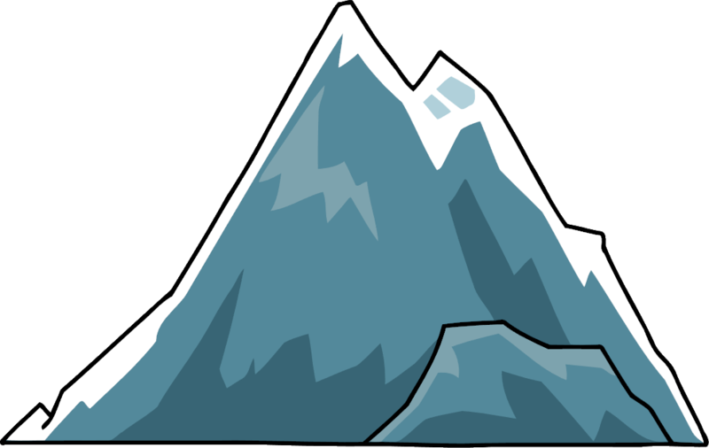 卡通風格山峰 壁紙